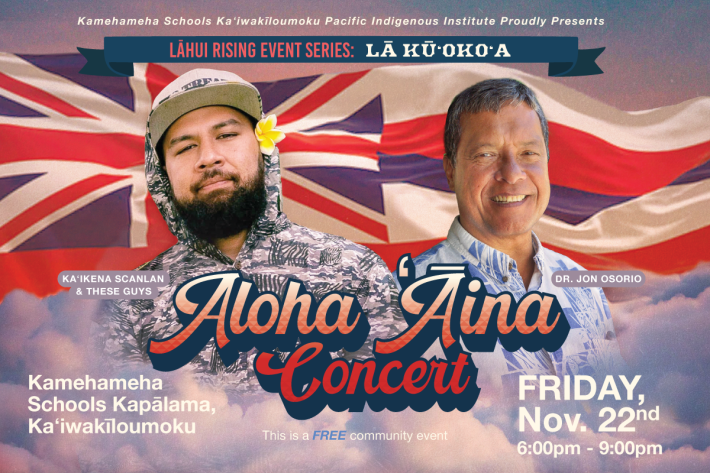 Upcoming Aloha ‘Āina Concert celebrates Makahiki, Lā Kūʻokoʻa